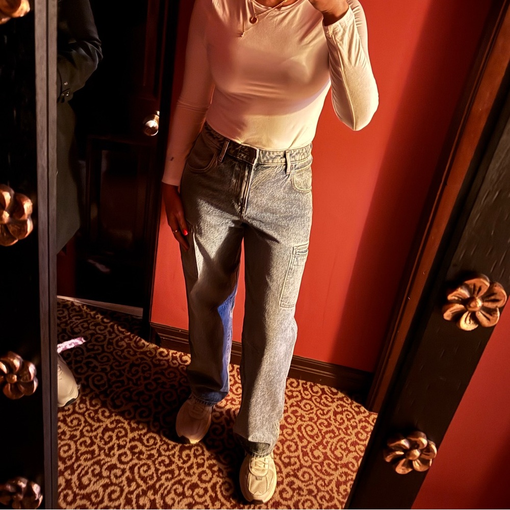 Express Cargo Light Blue Jeans for Women EXCELLENT CONDITION